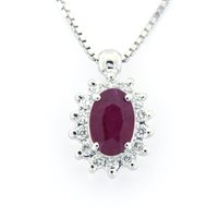 Collana Fanton Gioielli Donna COLLANE RUBINO in Oro bianco Rubino 0.63 Ct FGRUB050CL1 - FGRUB050CL1